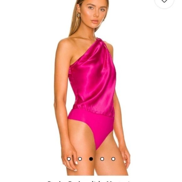 Cami NYC Darby Bodysuit in Magenta - Picture 4 of 11